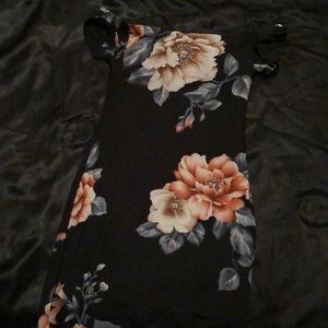 Sheer flower print women’s dress